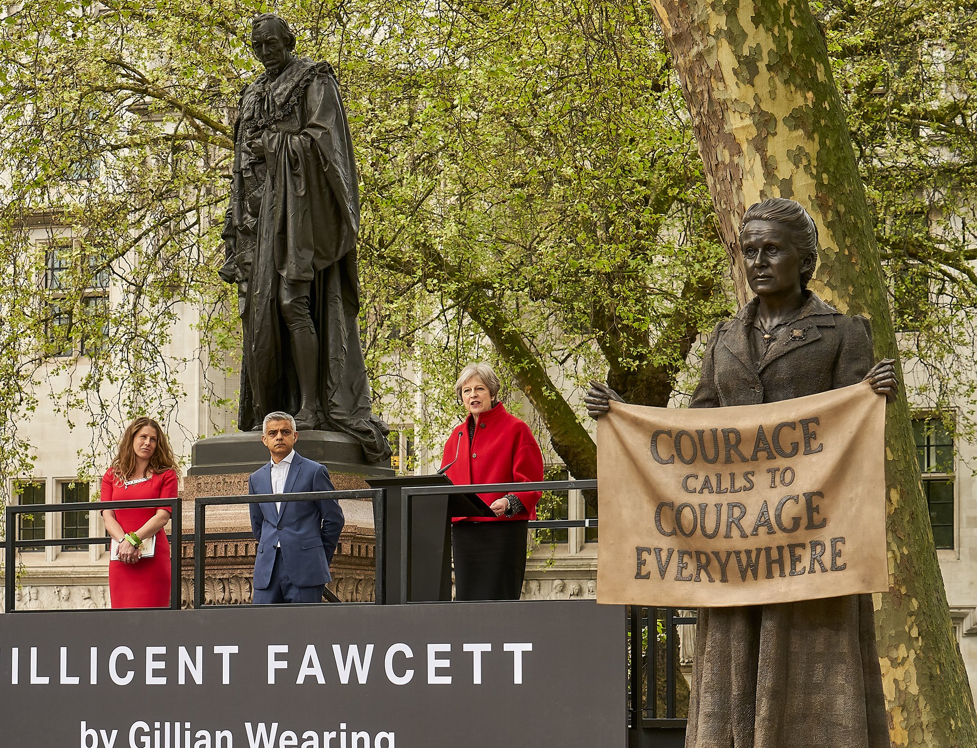 Women’s Suffrage memorial unveils at Parliament Square